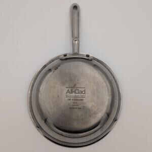 All Clad Brushed Stainless Steel Nonstick Skillet Fry Pan 8 Inch D5 Made in USA